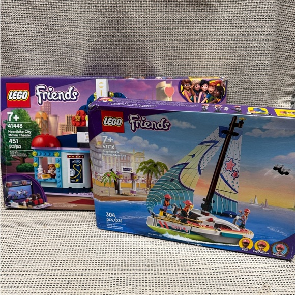 Lego Other - 2 LEGO Friends Sets Stephanie’s Sailing Adventure 41716 Heartlake Theater 41448